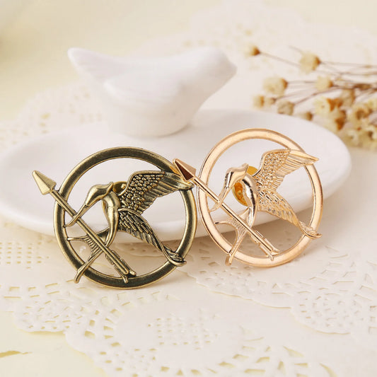Fashion Trendy Jewelry The Hunger Games  2019 Popular Vintage Style Birds Brooches