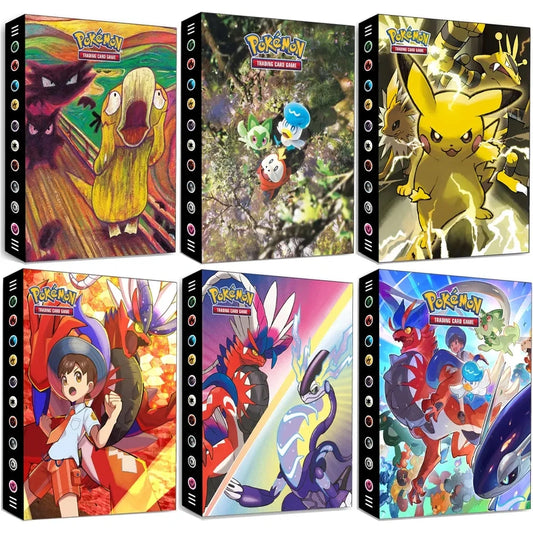 30 Model Pokemon Scarlet and Violet Card Book Koraidon Miraidon Pikachu Sylveon Anime Game Collection Card Album Book Gift Toys